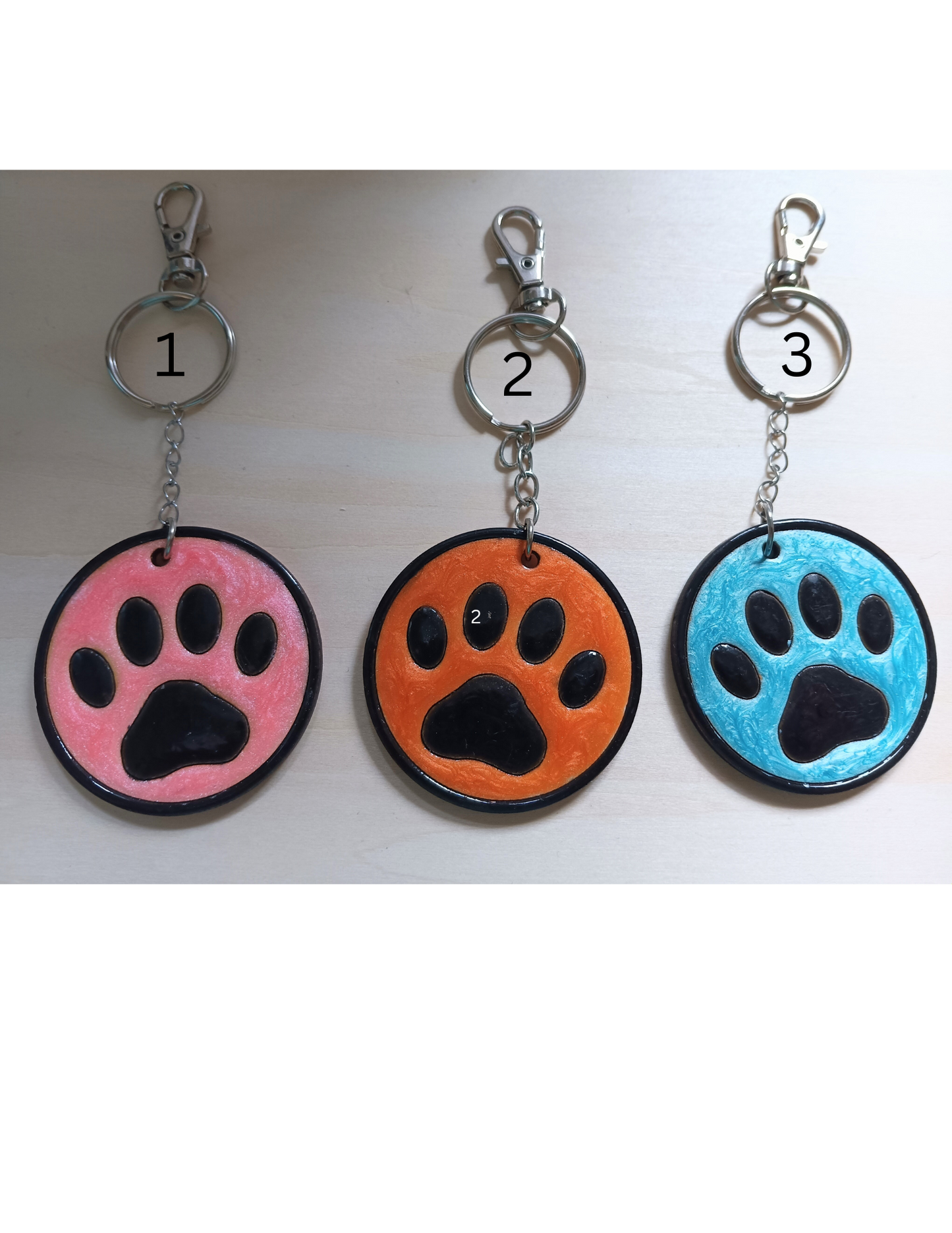 Paw Print Keychain