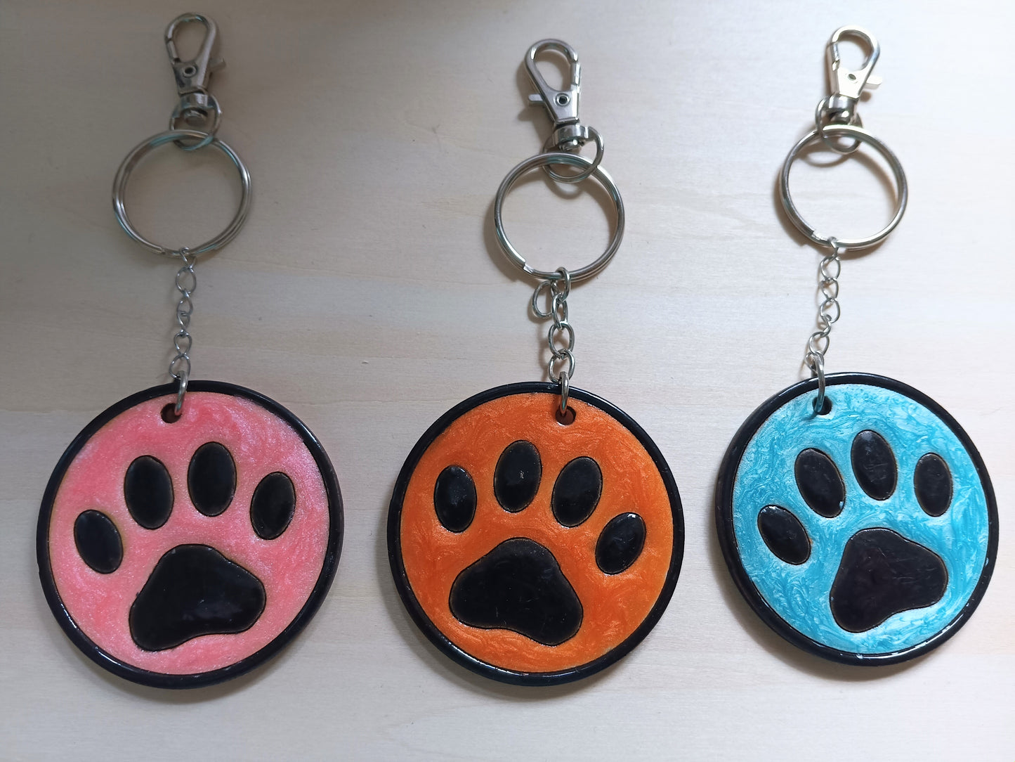 Paw Print Keychain