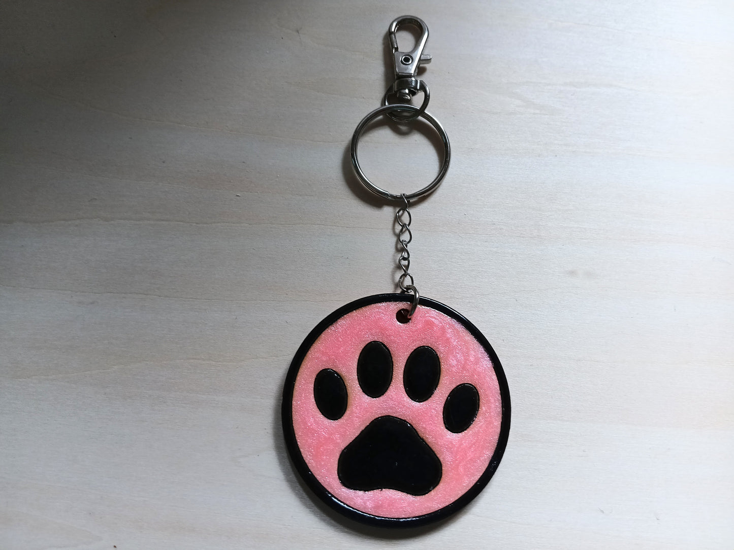 Paw Print Keychain