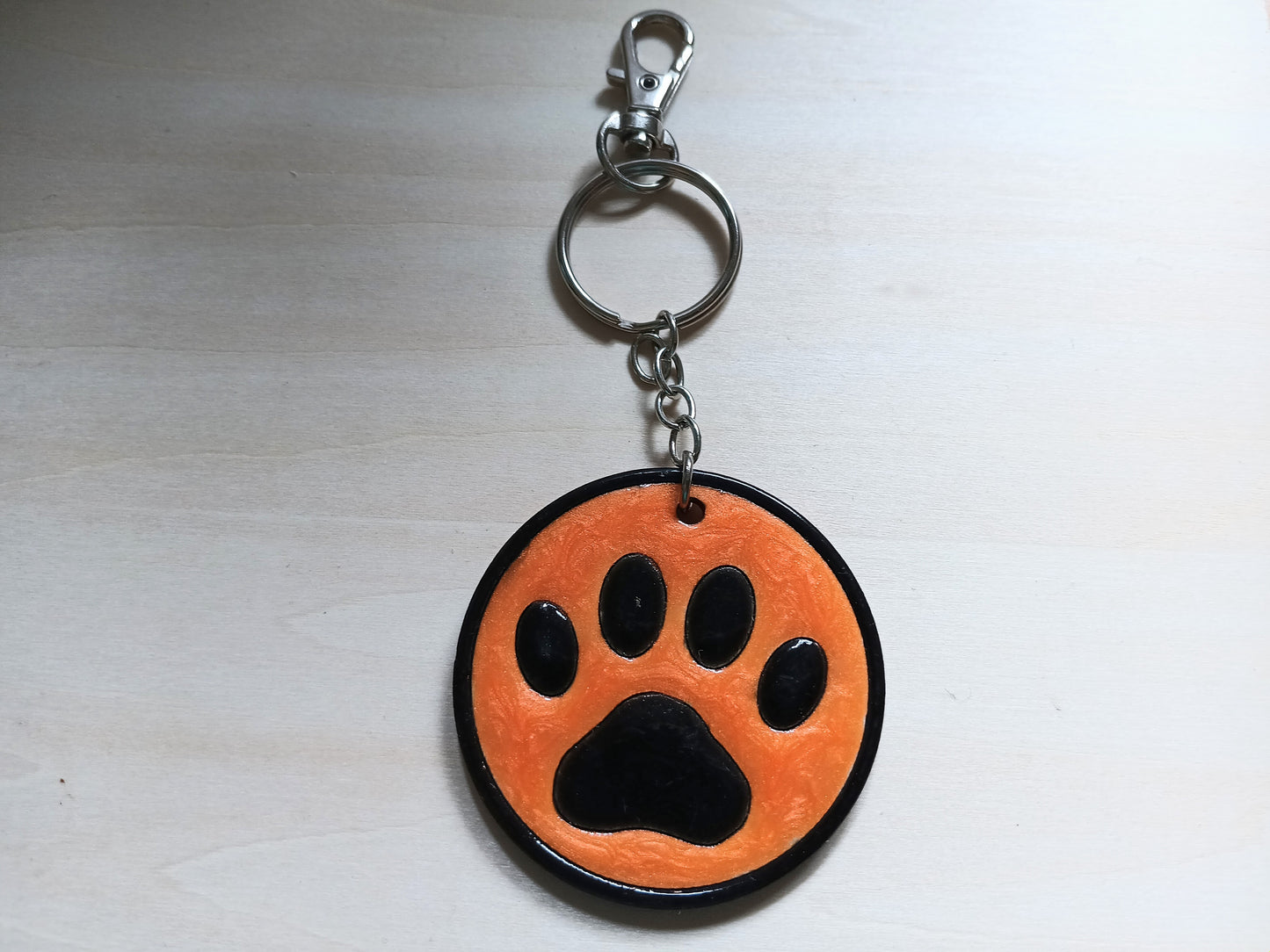 Paw Print Keychain
