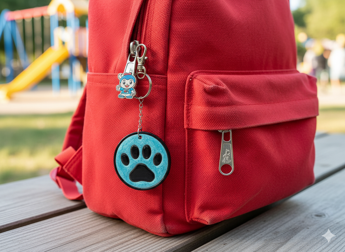 Paw Print Keychain