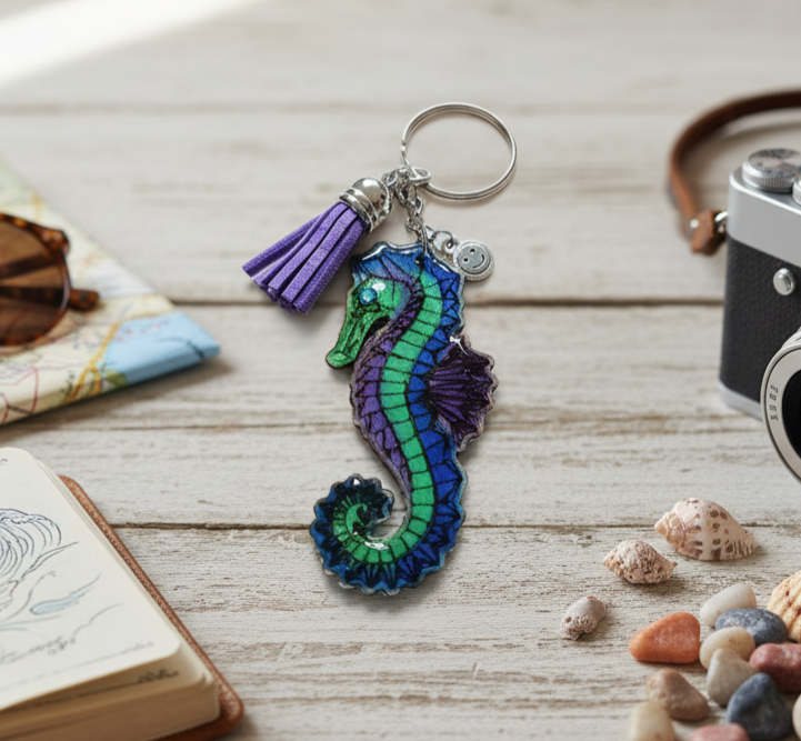 Seahorse Keychain