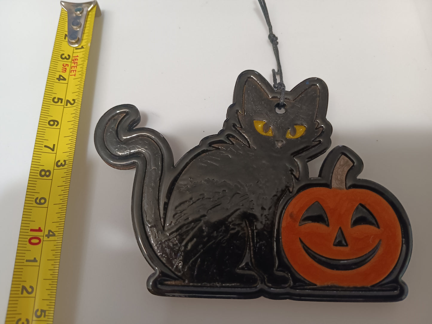 Cat and Pumpkin Ornament