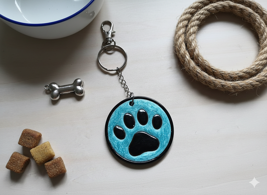 Paw Print Keychain
